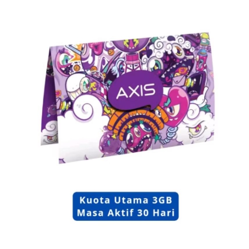 kartu perdana axis 3Gb 30H