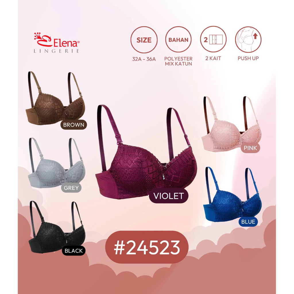 Bra Elena Push Up Wanita Kait 2