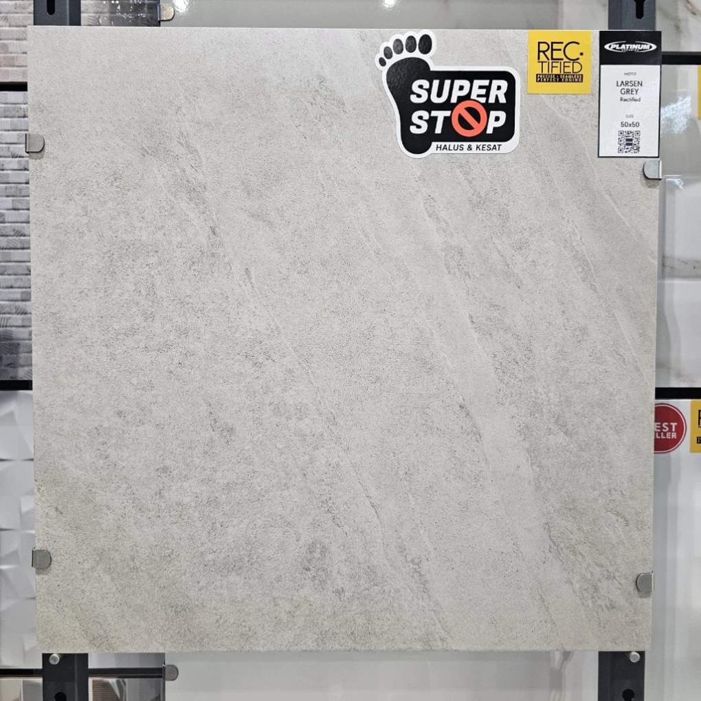 KERAMIK SUPER STOP 50X50 PLATINUM LARSEN GREY