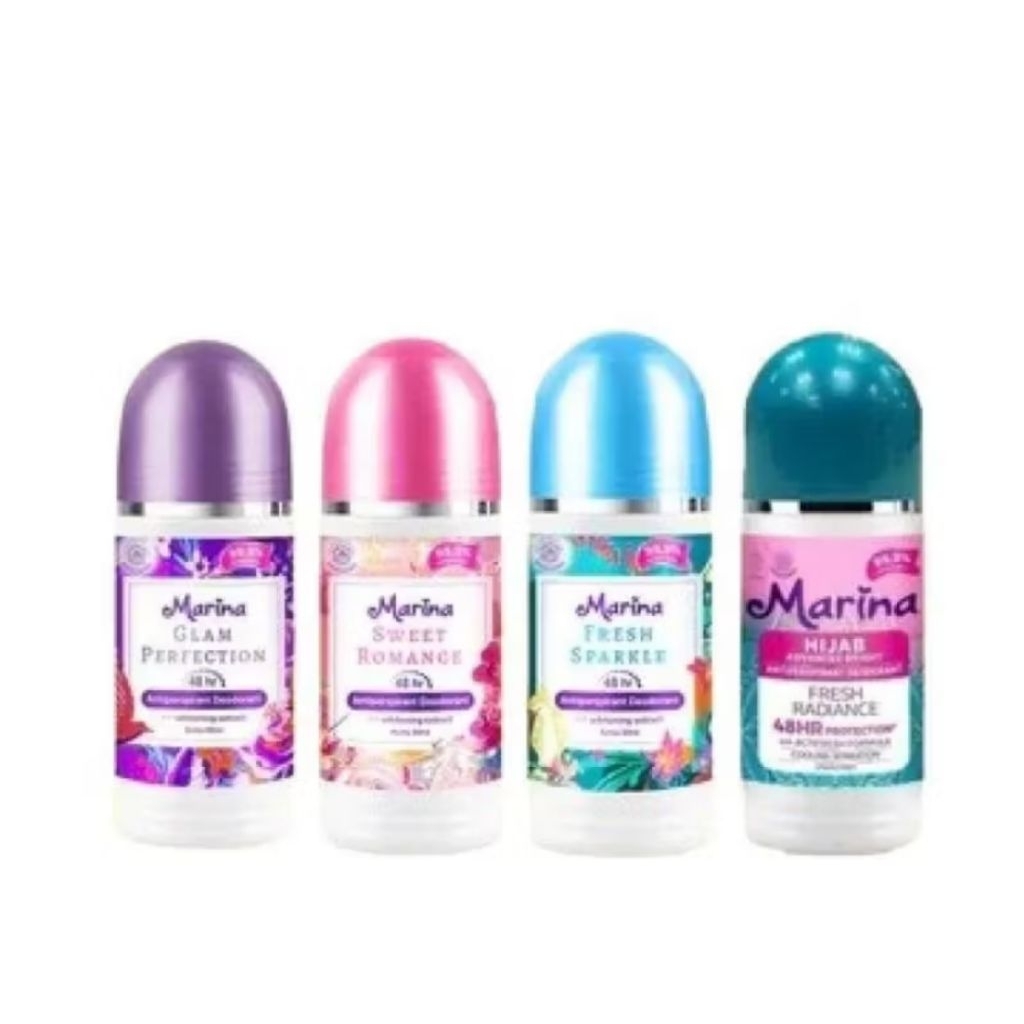 MARINA DEODORANT | Marina deodorant roll on /Marina hijab advance bright/Marina sweet romance