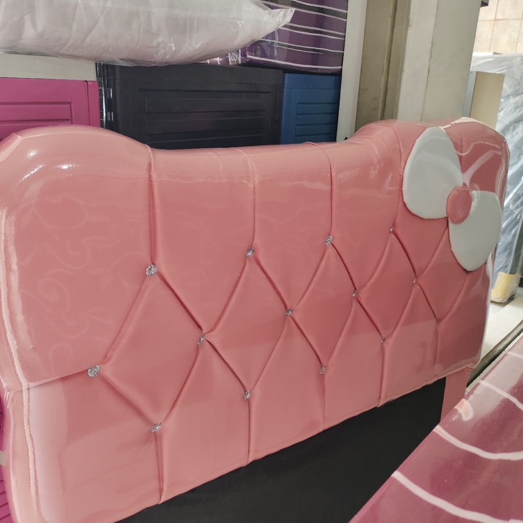 (KHUSUS BANDUNG, CHAT UNTUK ONGKIR) Dipan hellokitty divan kasur pink divan sandaran kasur hello kit