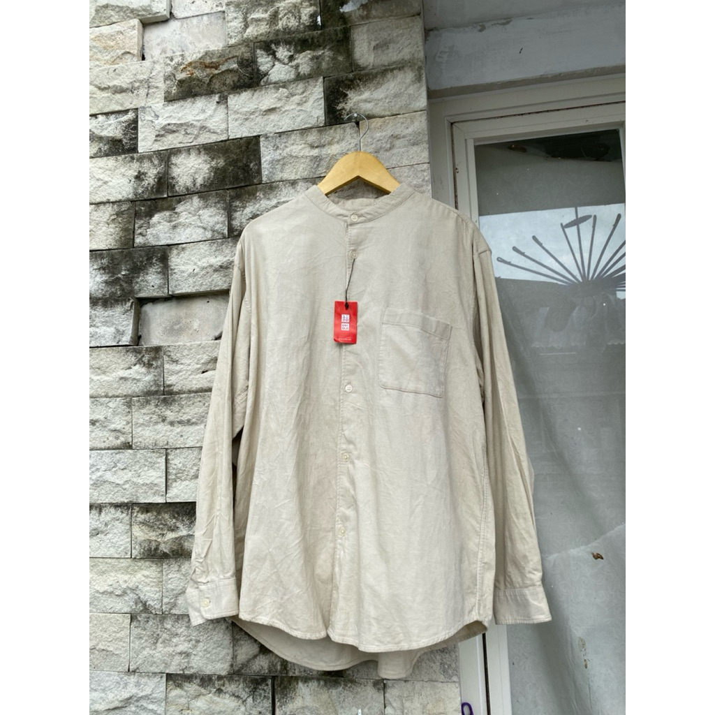 Kemeja Formal Uniqlo / Kemeja Suci Uniqlo/ Kemeja Corduroy Uniqlo Kerah shanghai