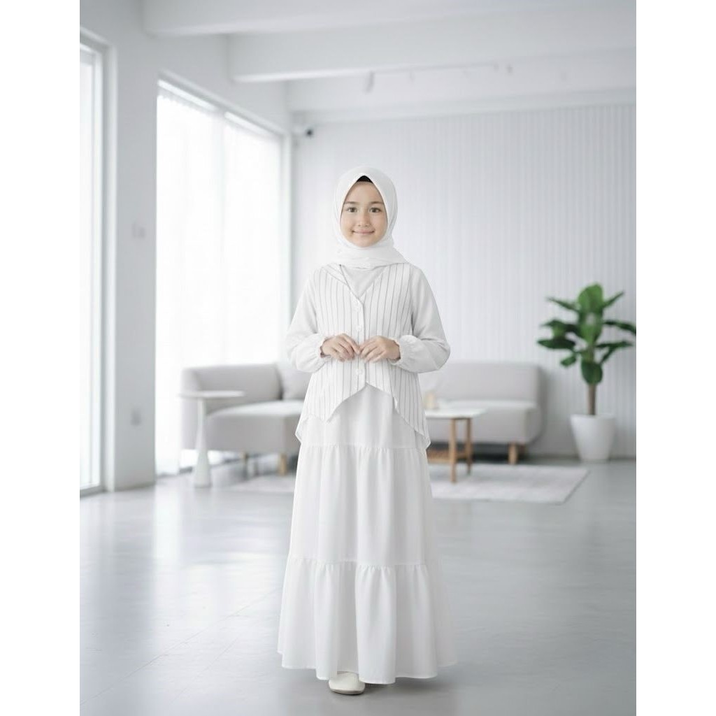 LADEA GAMIS KIDS 2IN1// RAYON  //GAMIS ROMPI ANAK //GAMIS  ANAK REMAJA // GAMIS RAYON SEMIWOLL