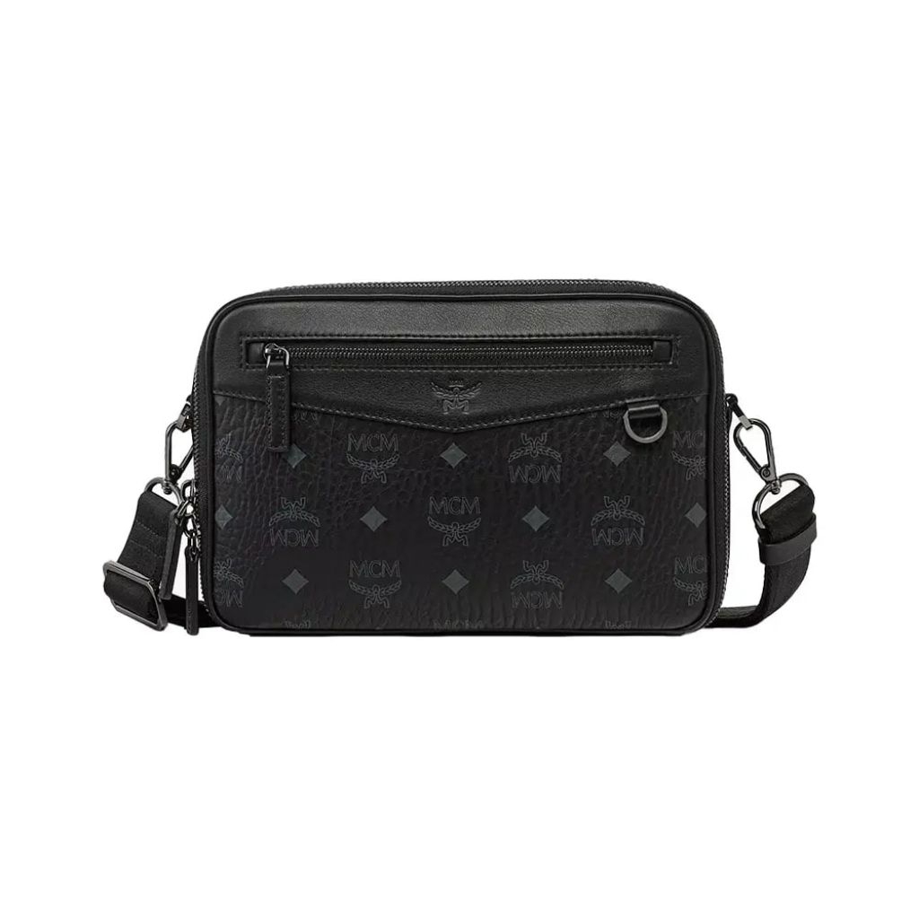 MCM Small Diamond Visetos Camera Bag BlackUnisex