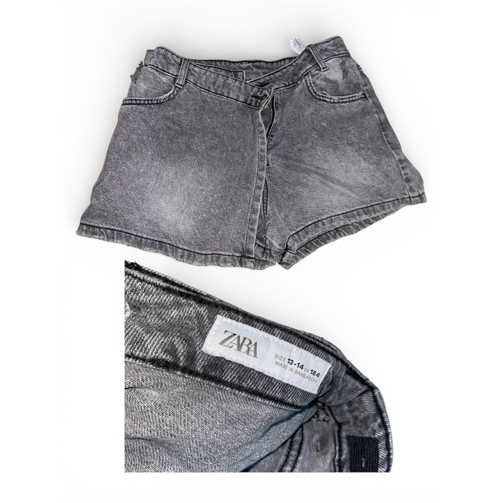 Skort denim zara