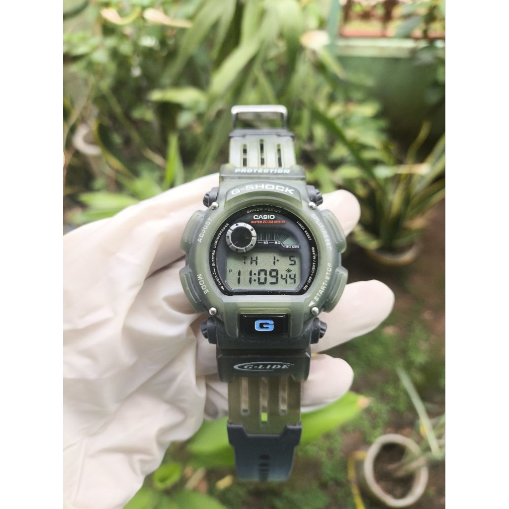 (Harga Net) Jam Tangan Casio G-Shock DW-9000 G-Lide All Original BNB Jelly Transparan Bawaan Mesin N