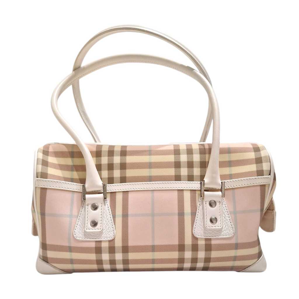 Preloved Burberry Check Shoulder Bag Authentic