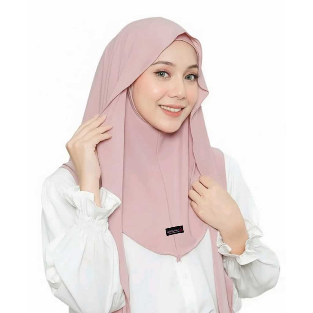 ALFIYAH | Hijab Pashmina Inner Nutup Leher Jilbab Pashmina Inner Paula Kerudung Syal Panjang Meleyot