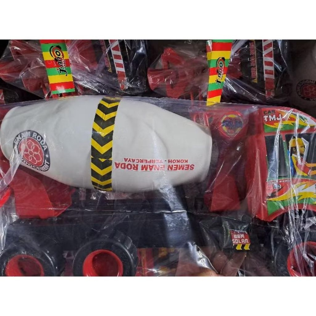 Mainan truk molen semen ukuran jumbo - Mainan diecast truk molen TMj