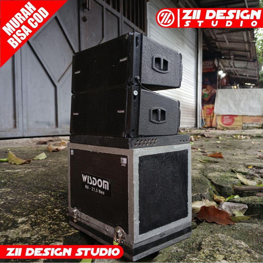 Box Wisdom Miniatur 1,5inch Double Fullset Dengan Speaker dan Hardcase Miniatur Sound System