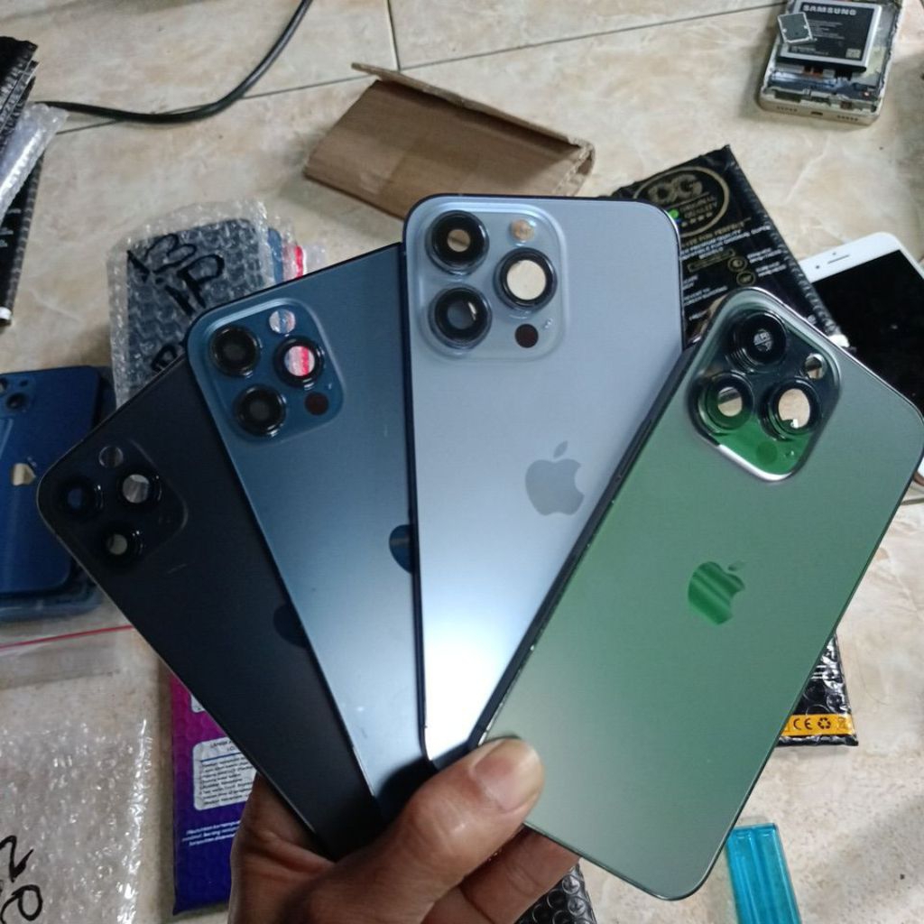 HOUSING BACKDOR IPHONE 11 PRO 12 PRO 13 PRO 90% MASIH MULUS PRODUK ASLI ORIGINAL COPOTAN BERGARANSI