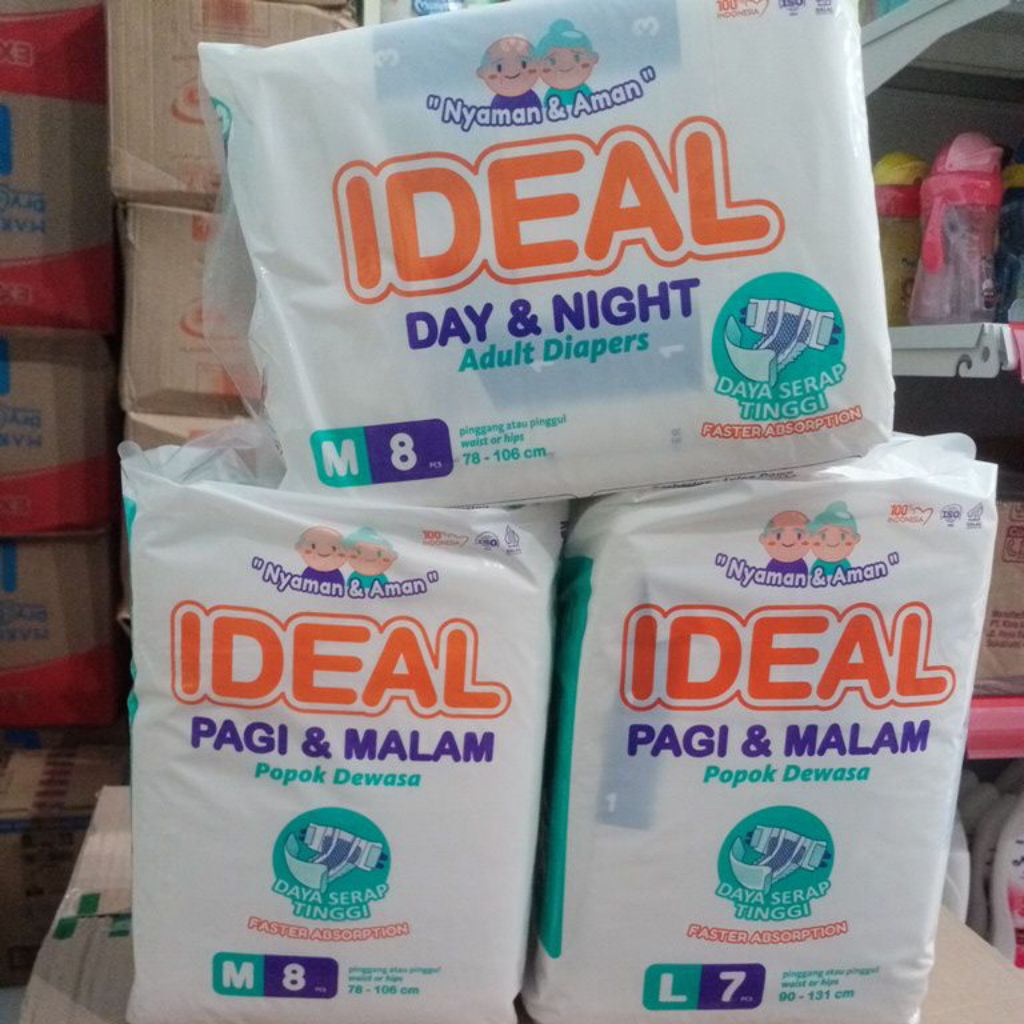 Ideal Popok Dewasa (Perekat)
