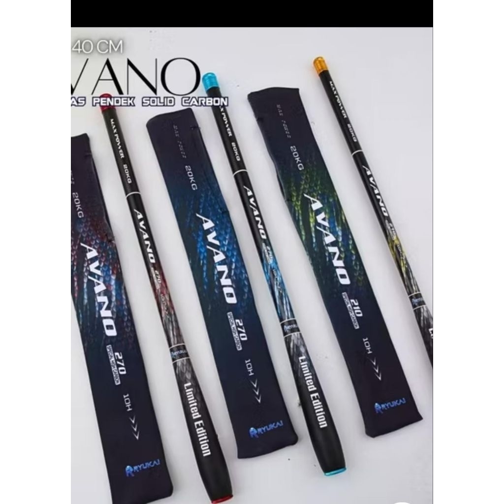 Tegek Ryukai Ros Pendek40CM AVANO 10H Kuat Kaku Cocok Untuk Galatama Lele Dan Harian