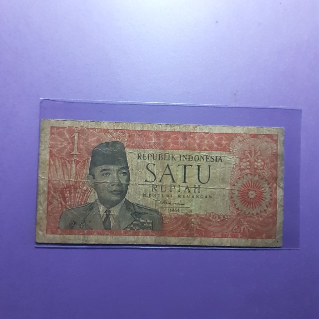 Uang 1 rupiah sukarno tahun 1964