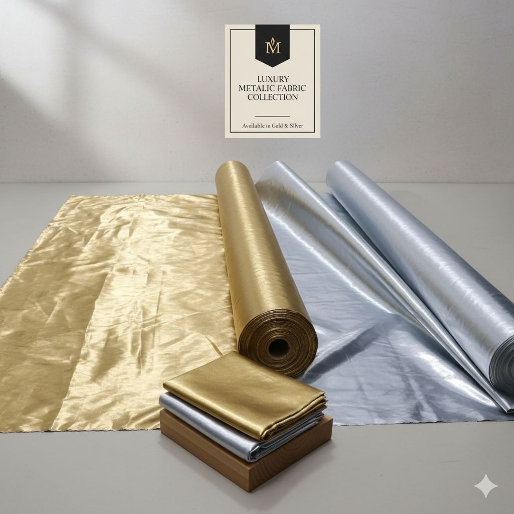 Kain Lame Emas dan Perak untuk dekorasi pesta