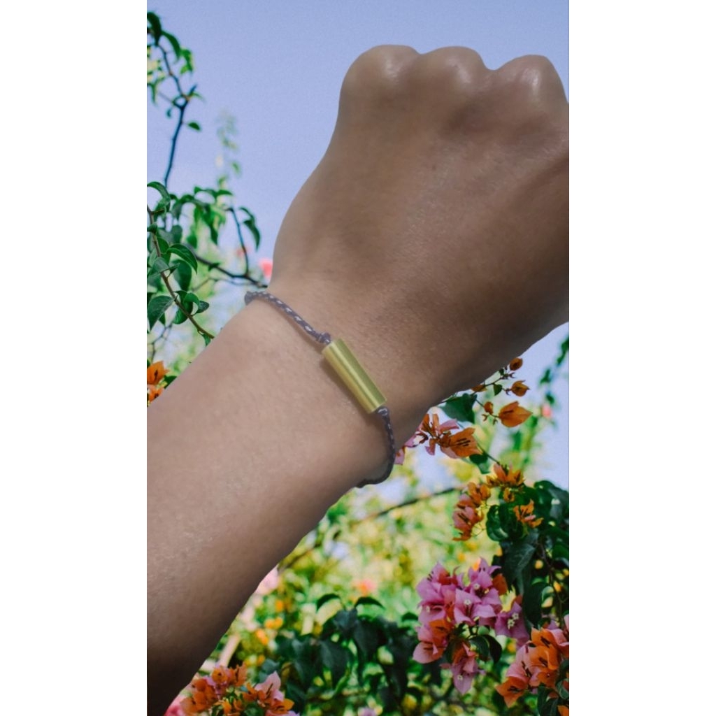 gelang tali bambu kuning asli bambu kuning