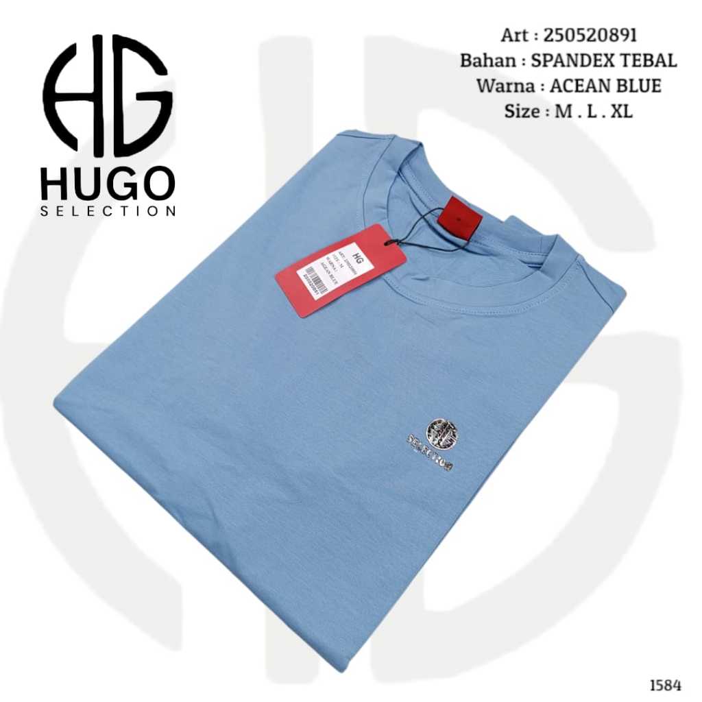NEW STOK Kaos Hugo Selection bahan tebal
