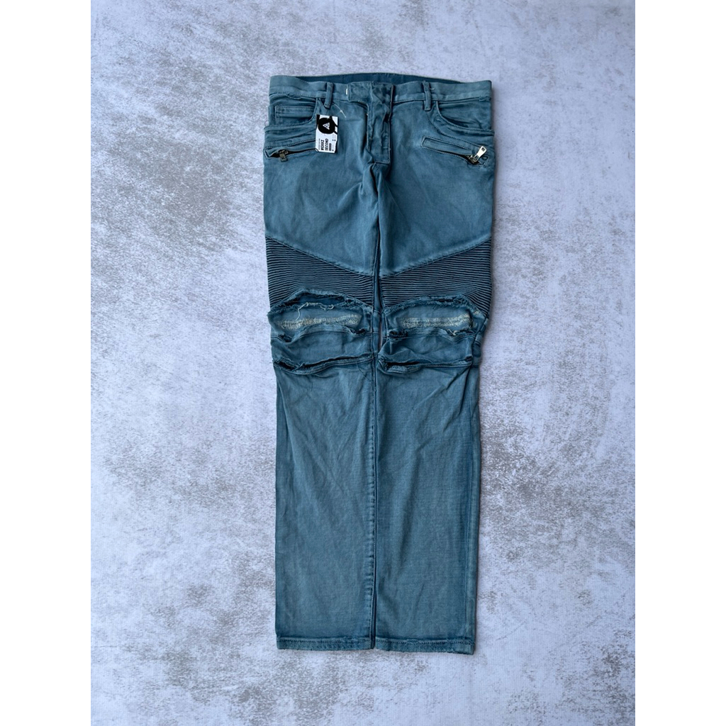 CELANA BALMAIN PARIS RIPPED JEANS SECOND MURAH