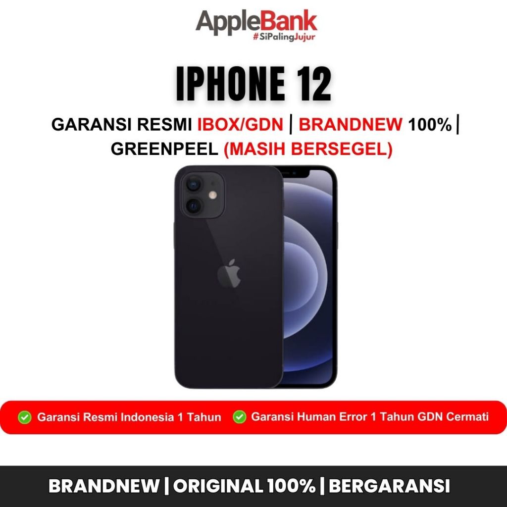 IPHONE 12 128GB NEW RESMI IBOX/GDN