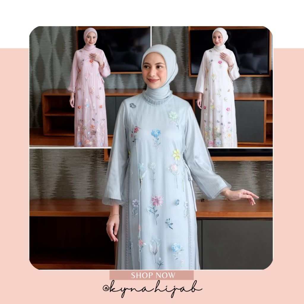 CAMILA DRESS CAMILLA SERIES SEQUIN special edition dan ABAYA DRESS Abaya Embroidery Dress [TANYA STO