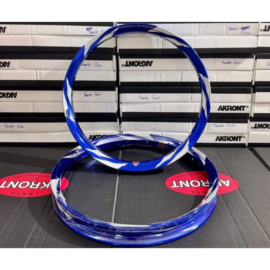 velg akront morad blade blue , gold pekat ,merah  premium 140 rata ring 17 original thailand