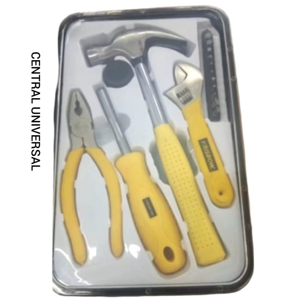 1 SET ALAT perlengkapan alat bengkel krisbow / alat perkakas- tang / martil / kunci inggris / obeng 