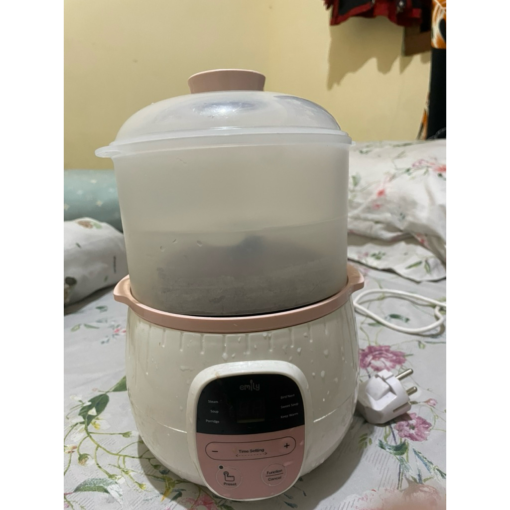 [PRELOVED] emily slow cooker + steamer 0.8 L claypot