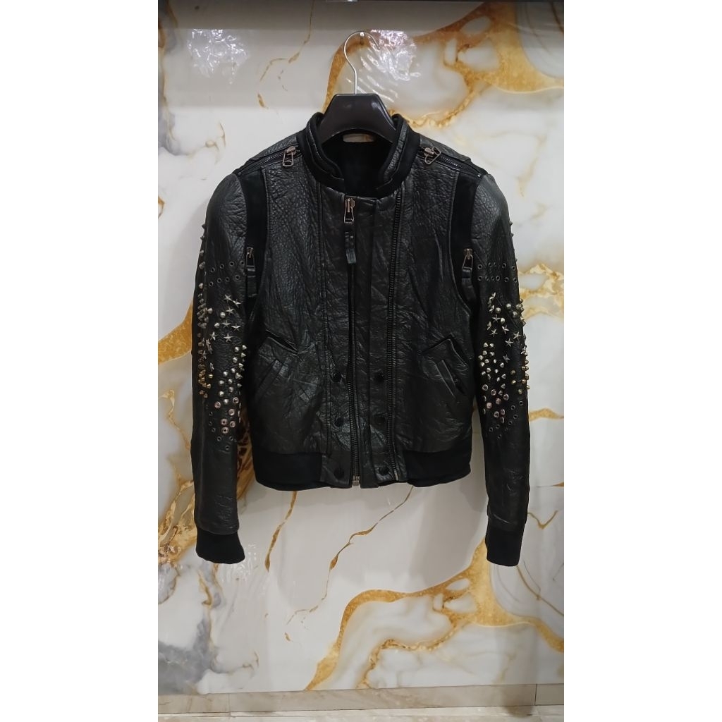 jaket kulit unik S