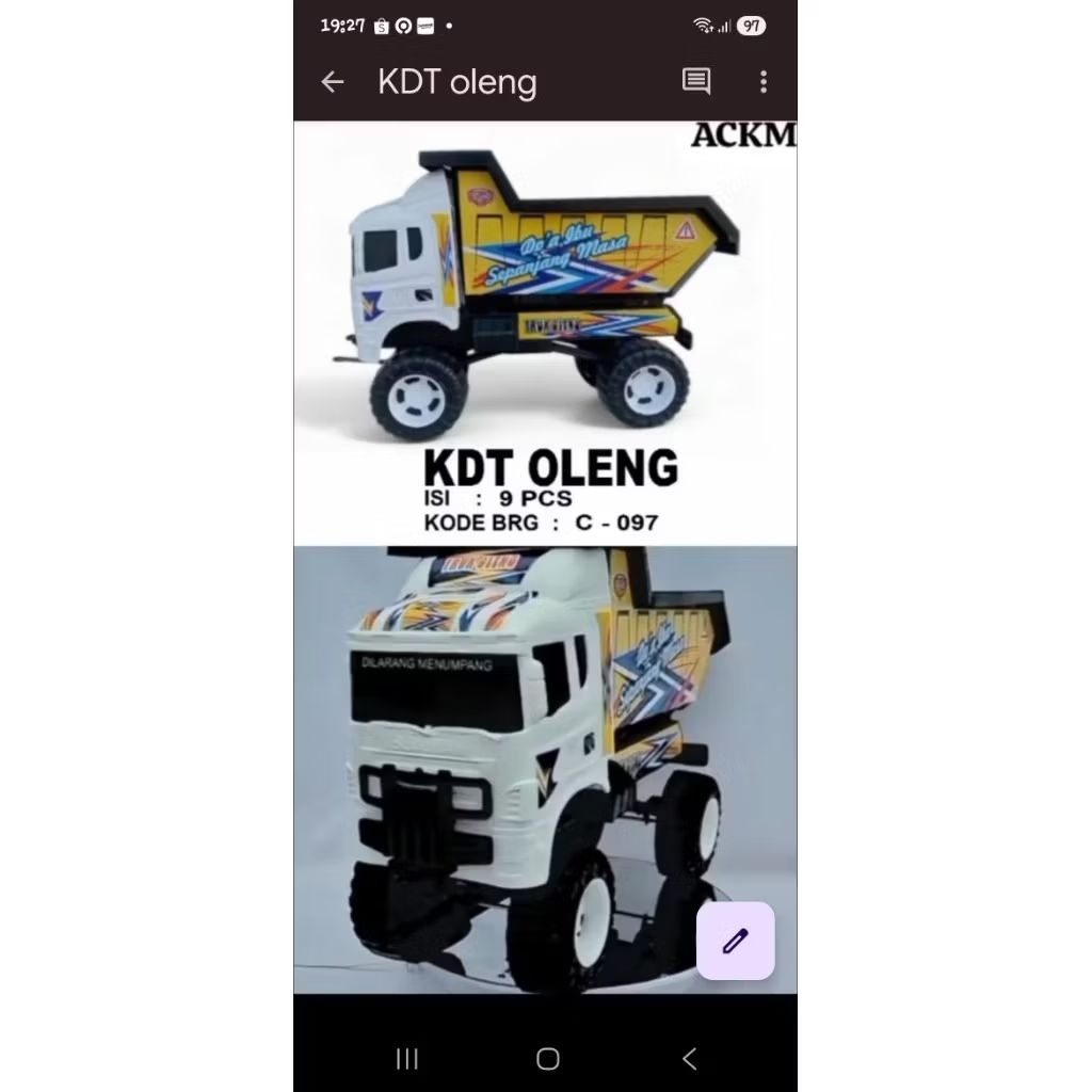 TRUCK PASIR & PANTAI BESAR...KDT OLENG