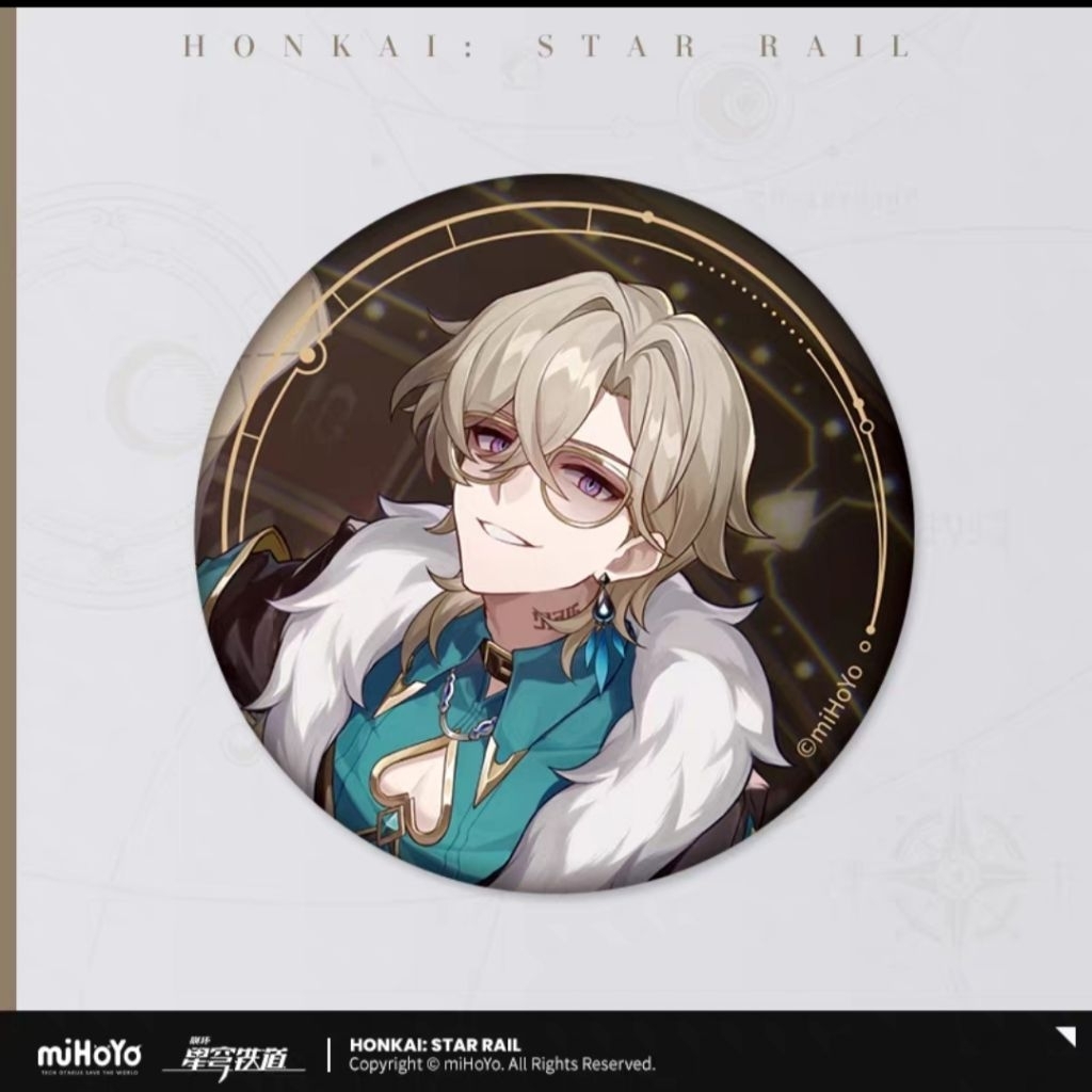 Official Aventurine Can Badge Honkai Star Rail