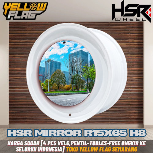 Hsr Mirror Velg Mobil Ring 15 Frost White Velg Mobil Clasic Buat Karimun Wuling Binguo Sedan dll
