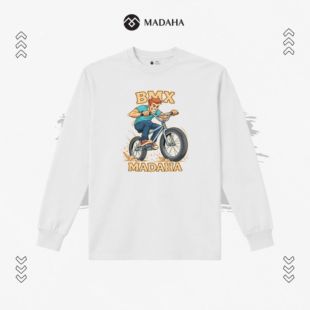 Madaha Kaos Baju Lengan Panjang Bmx Gravity Slayer