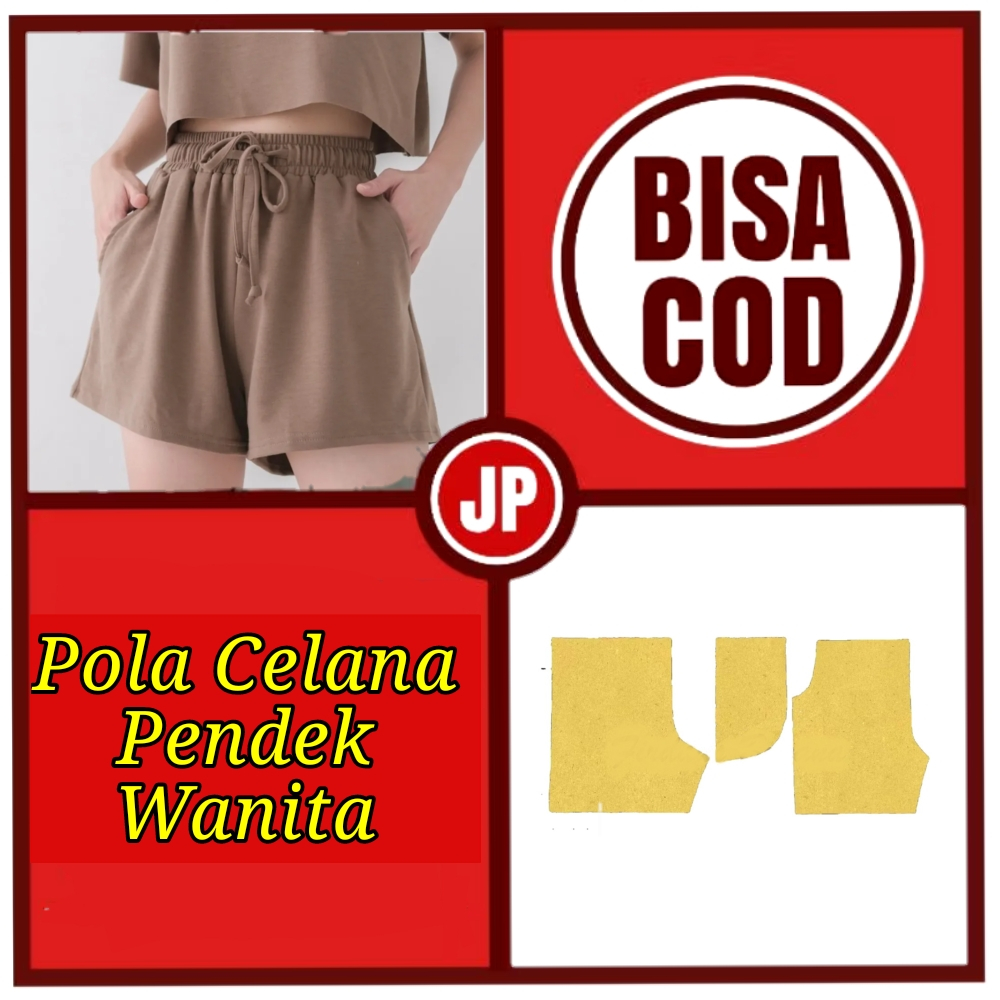 Pola Celana Pendek Wanita/Pola Jahit/ Pola Celana Wanita/