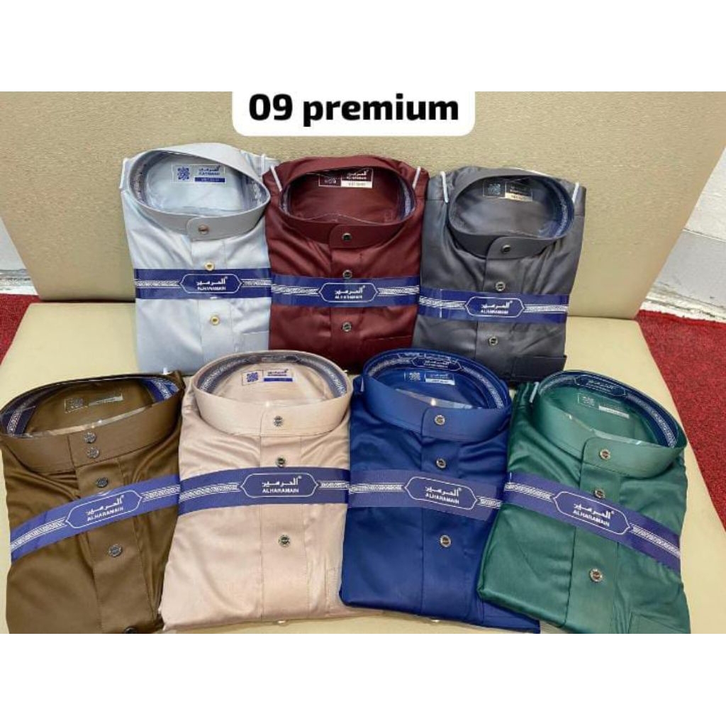 BISA COD JUBAH GAMIS AL HARAMAIN MODEL 09 POLYESTER PREMIUM KANCING KOTAK DAN BULAT JUBAH GAMIS PRIA