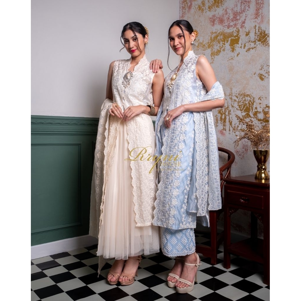 Rryni house - Widuri tunik raya paper silk bordir