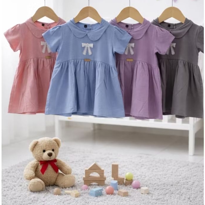 Mini dress anak perempuan 0-3 tahun manis simpel / DARA KIDS
