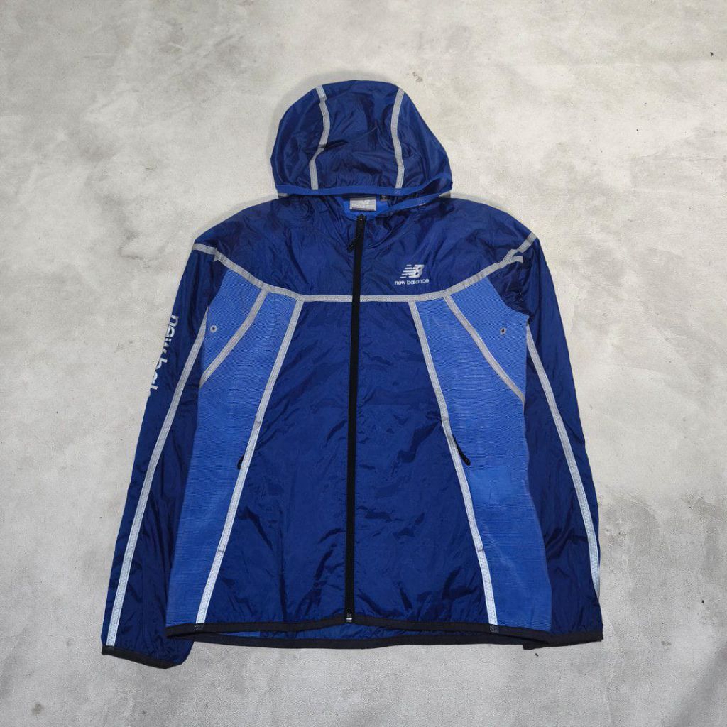 Jaket windbraker running new balance nb Navy