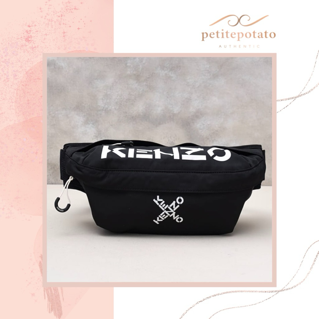 TAS BRANDED PRIA WANITA K**ZO CROSS LOGO BUMBAG