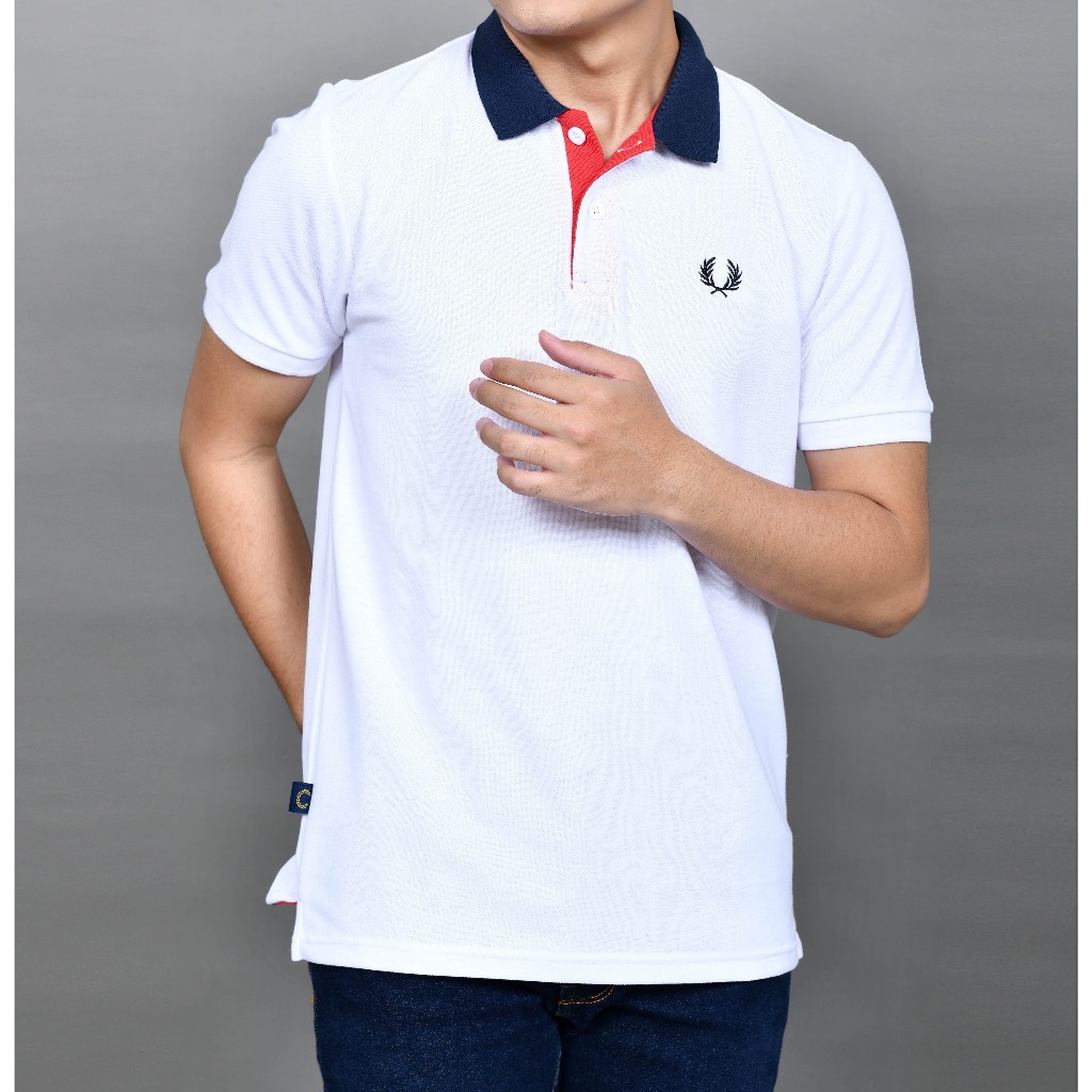 Kaos Kerah Pria Fred_Perry - Kaos Polo Shirt Premium