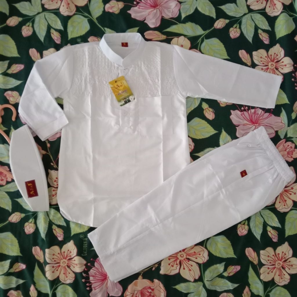 baju Koko anak A&J manasik Pakistan lengan panjang
