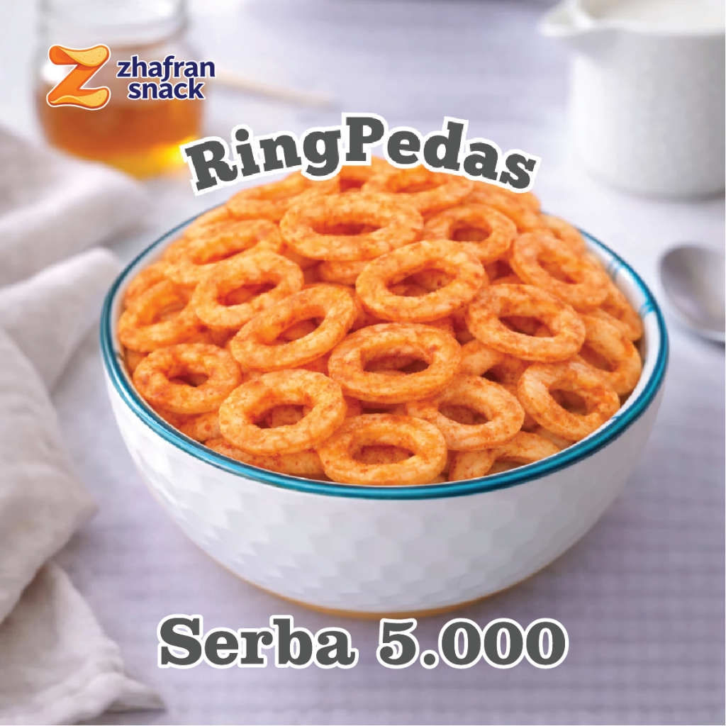 Ring Pedas - Aneka Snack / Cemilan Camilan Jajanan Pedas Manis Asin Gurih