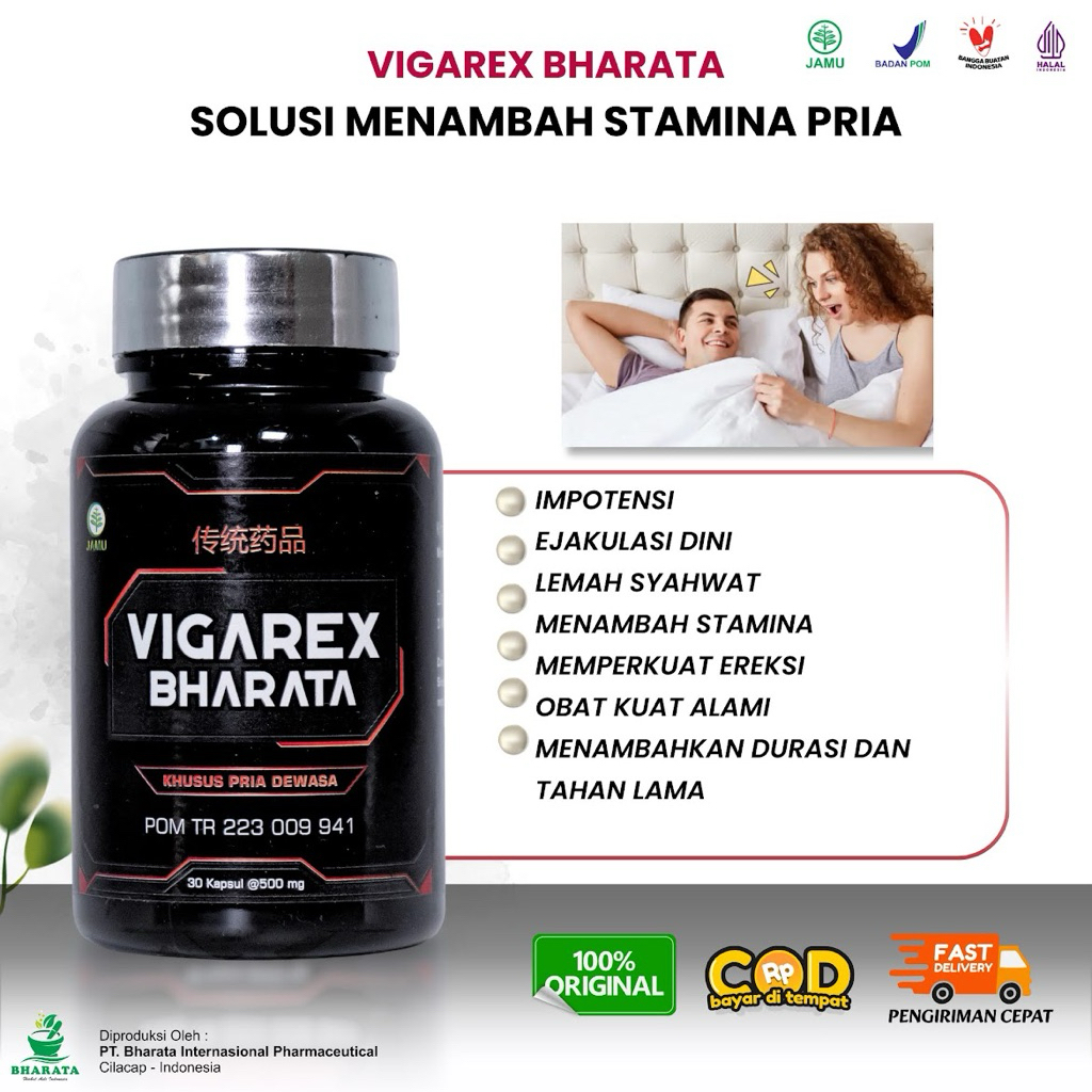 Obat Kuat Alami  - Obat Herbal Memperkuat ereksi - Impotensi VIGAREX BHARATA Original 100 %