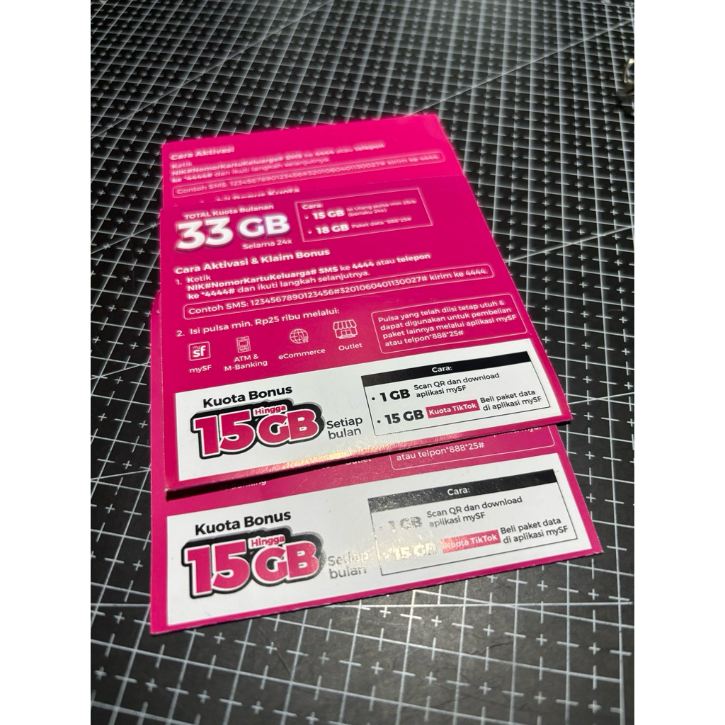 Kartu Perdana Smartfren 48GB – Aktif 1 Tahun | Bonus Kuota Bulanan | Ready Stok