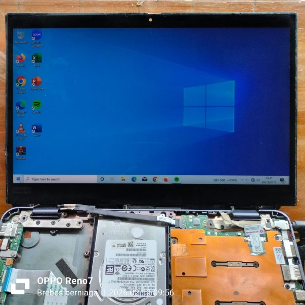 layar lcd LED touchscreen lenovo thinkpad yoga x390 baca deskripsi dulu