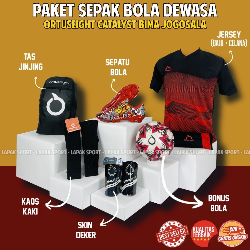 Paket Sepatu Bola Ortus Catalyst Bima Jogosala Bonus Bola Terbaru Paket Komplit Sepatu Sepak Bola Or