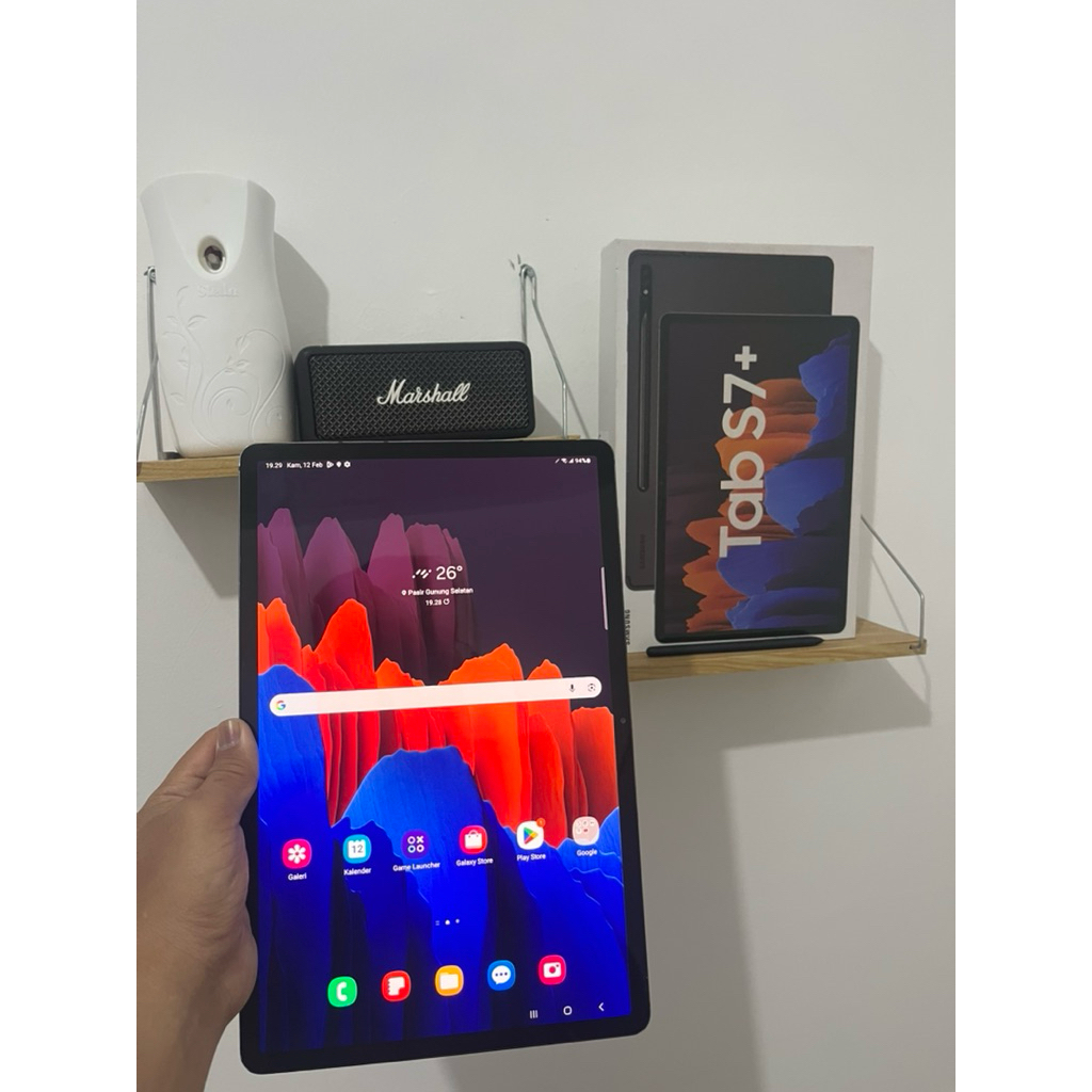 Tab Samsung Galaxy S7+ plus Ex resmi sein Fullset No minus 8/256 gb