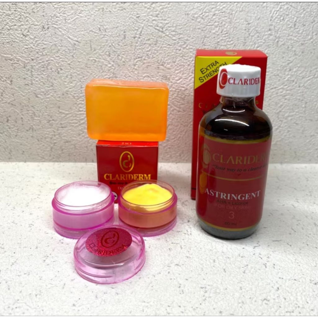 paket cream clariderm susun 3in1 ( cream susun + sabun + toner ORI)