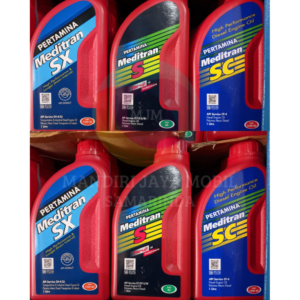PERTAMINA - MEDITRAN S SAE 40, MEDITRAN SC 15W-40, MEDITRAN SX 15W-40 | 1 LITER