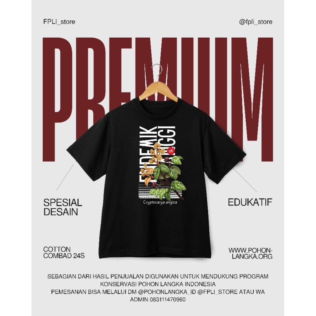 KAOS POHON LANGKA INDONESIA