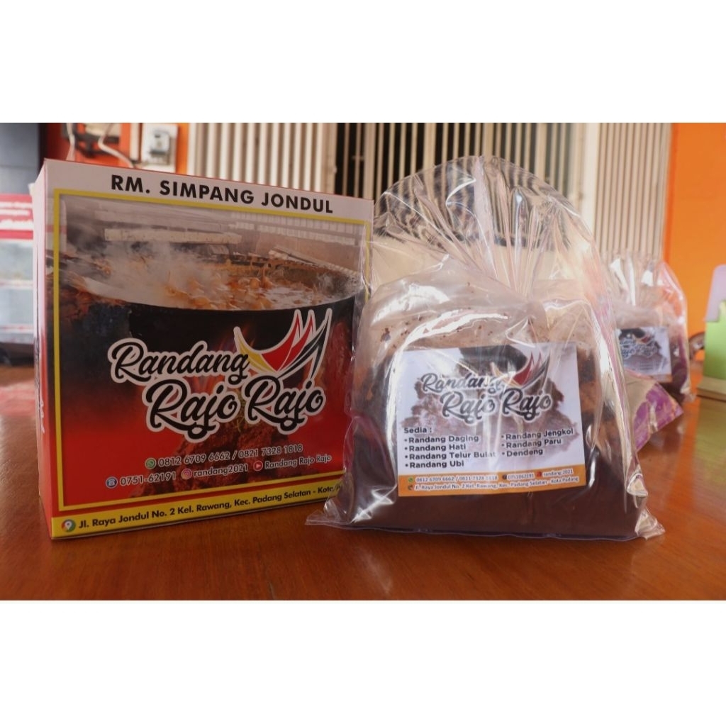 RENDANG/RANDANG HATI SAPI RAJO RAJO 1/4kg ASLI KOTA PADANG SUMATRA BARAT